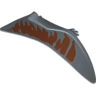 Animal Body Part, Dinosaur, Quetzalcoatlus Wing, Right with Dark Orange Shapes print