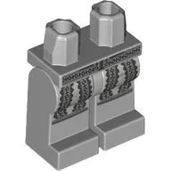 Hips and Light Bluish Gray Legs with Dark Bluish Grey Ruffles print