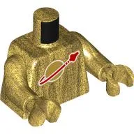 Torso, Classic Space Logo print, Pearl Gold Arms and Hands