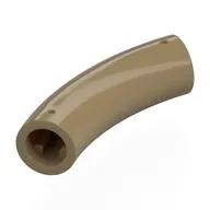 Brick Round 1 x 1 D. Tube with 45° Elbow and Axle Holes (Crossholes) at Each End