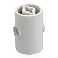 Brick Round 2 x 2 x 3 D. Tube with Axle Holes (Crossholes) at Each End, Pin Holes In Sides