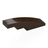 Slope Curved 4 x 1 No Studs [Stud Holder with Symmetric Ridges]