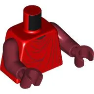 Torso Imperial Royal Guard Robe, Back Printing Print, Dark Red Arms and Hands