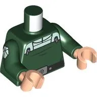 Torso, Imperial Uniform, White Front, Symbol on Arms, Black Belt, Silver Belt Buckle print, Dark Green Arms, Light Nougat Hands