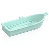 Boat / Rowing Boat 14 x 5 x 2 with Oarlocks [No Hollow Inside Studs]