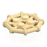 Plate Special 2 x 2 with Bar Frame Octagonal, Reinforced, Completely Round Studs