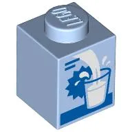 Brick 1 x 1 with Milk Carton, Filling Glass print