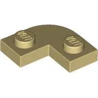 Plate Round Corner 2 x 2 with 1 x 1 Cutout