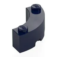 Brick Round Corner 3 x 3 Macaroni with 2 Studs