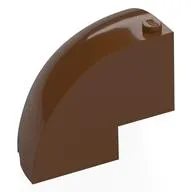 Brick Round Corner 5 x 5 x 3 1/3 Quarter Dome Top [Plain]