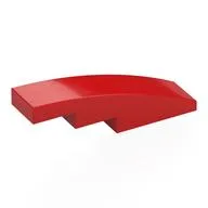 Slope Curved 4 x 1 No Studs [Stud Holder with Symmetric Ridges]