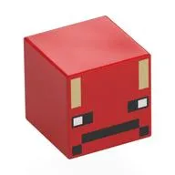 Minifig Head Special, Cube with Black Face, Bright Light Yellow Stripes (Baby Strider)