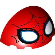 Dome 6 x 3 x 3 Half with Dark Blue Webbings, White/Blue Spider-Man Eyes print