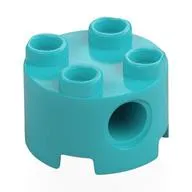 Brick Round 2 x 2, Pin Holes