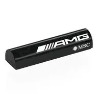 Brick Curved 1 x 4 x 2/3 Double, No Studs with White 'AMG MSC', Right print