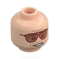 Minifig Head with print