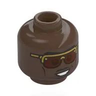 Minifig Head with print
