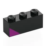 Brick 1 x 3 with Magenta Triangle print