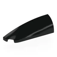 Brick Round, Curved Double 1 x 4 with Stud Notch Left