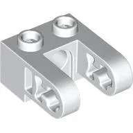 Technic Brick 1 x 2 with Hole and Dual Beam Extensions