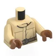 Torso, Rebel Coverall, Dark Tan Belt print, Tan Arms, Sienna Brown Hands