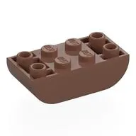 Brick Curved Double 2 x 4 Inverted