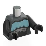 Torso, Pearl Titanium Arms and Hands with print