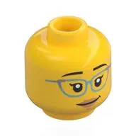 Minifig Head with Print