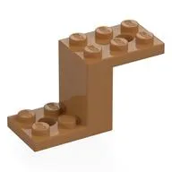 Bracket 5 x 2 x 2 1/3 with Holes, Inside Stud Holder