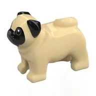 Animal, Dog Pug with Black Face, Ears print