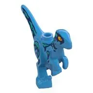 Animal, Dinosaur, Raptor, Child with Yellow Eyes, Dark Blue Markings print