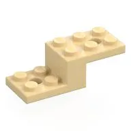 Bracket 5 x 2 x 1 1/3 with Holes, Pin Bottom