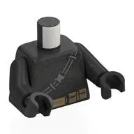 Torso, Batman Armor, Grey Straps, Dark Tan Utility Belt print, Pearl Titanium Arms and Hands