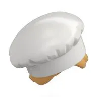 Hair and Hat, Chef, Ochre Yellow Hair with Bun Pattern