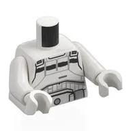 Torso, AT-RT Driver Armor Print, White Arms and Hands