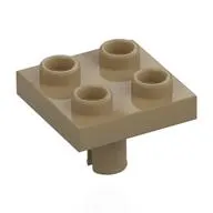 Plate Special 2 x 2 with Pin on Bottom