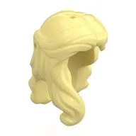 Hair Long, Wavy with Lock on Side