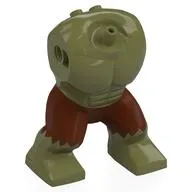 Body Giant, No Head, Hulk with Reddish Brown Pants Pattern, Armor Print
