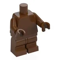 Minifig Body with SMART Tag, Medium Legs, Plain Reddish Brown / Ewok