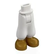 Minidoll Hips and Baggy Trousers with Pearl Gold Shoes Print