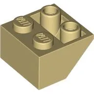 Slope Inverted 45° 2 x 2 [Round Hollow Bottom Pin, Bar-sized Stud Holes]