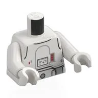 Torso Armour, Red Lights, Utility Belt Print, White Arms and Hands