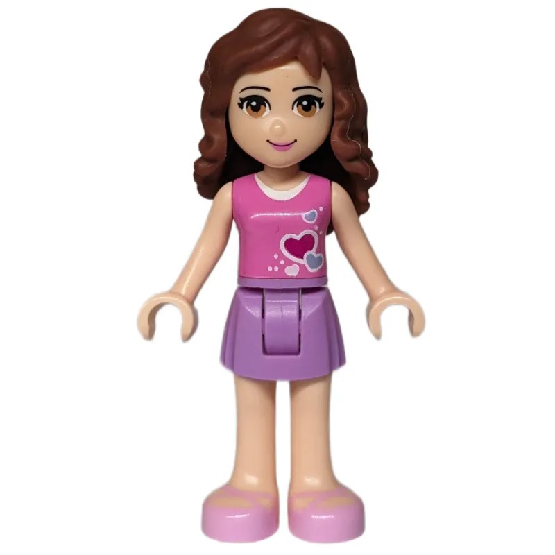 Olivia - Dark Pink Top, Medium Lavender Skirt