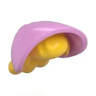 Hair and Bonnet, Knot with Bright Pink Bonnet Pattern