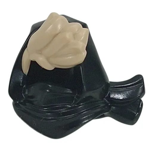Hood with Hair Short Tan Pattern