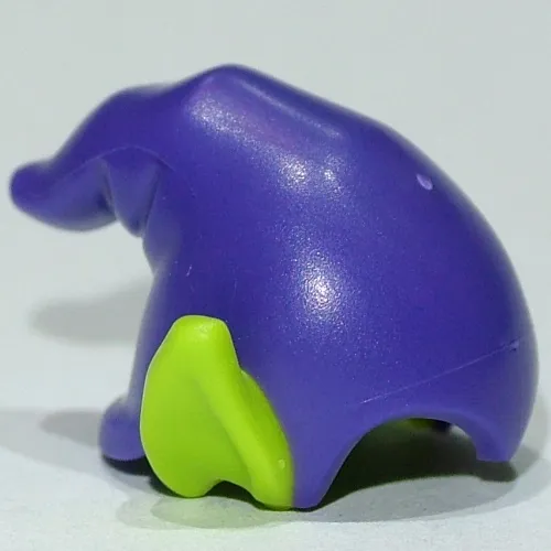 Hat Drooping with Pointy Ears Lime Pattern