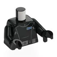Torso, Imperial Navy Officer, Silver Belt Buckles, Blue Rank Indicator Print, Black Arms and Hands