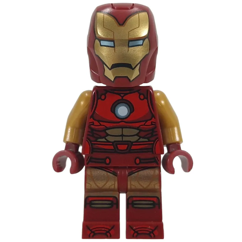 Iron Man, Pearl Gold Arms, Round Arc Reactor, Helmet and Visor