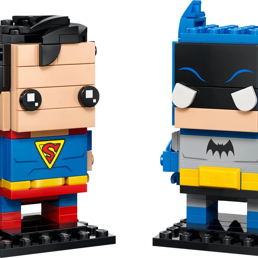 Golden Age Superman and Batman Figures
