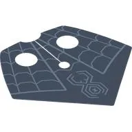 Neckwear Shoulder Cape, Triangle, Spiderwebs, Spider on Sand Blue Background Print